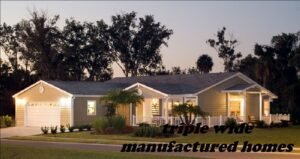 triple wide manufactured homes